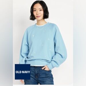 *NEW* OLD NAVY SoComfy Oversized Crew-Neck Sweatshirt | Size Large